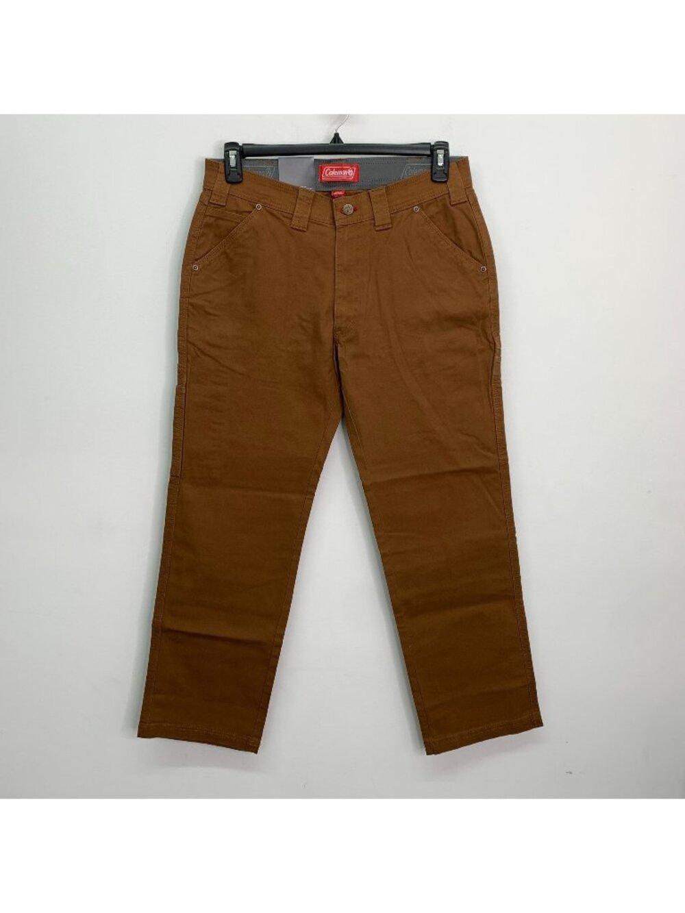 Coleman Men's Pants 32 x 30 Tear Resistant Stretch Utility Pant Copper Brown